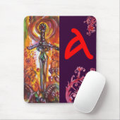 DURENDAL , ROMANTISCH SWORD EN ANGEL MONOGRAM MUISMAT (Met muis)