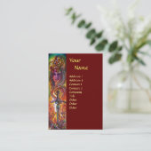 DURENDAL , ROMANTISCH SWORD EN ANGEL MONOGRAM VISITEKAARTJE (Staand voorkant)