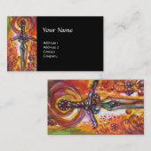 DURENDAL, ROMANTISCH SWORD EN ANGEL zwart Visitekaartje (Voorkant / Achterkant)