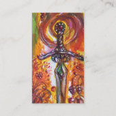 DURENDAL, ROMANTISCH SWORD EN ANGEL zwart Visitekaartje (Achterkant)