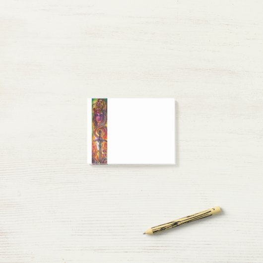 DURENDAL , ROMANTISCHE SCHAKELAAR EN ANGEL POST-IT® NOTES (Op bureau)