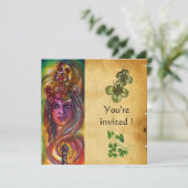 DURENDAL, St Patrick's Day Party, bruin perkament Kaart (Staand voorkant)