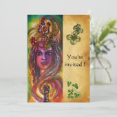 DURENDAL, St Patrick's Day Party, bruin perkament Kaart (Staand voorkant)