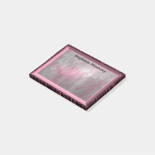 Durenfield Petal Elegant Monogram Post-it® Notes (Schuin)