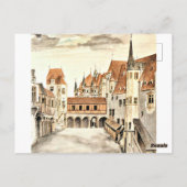 Durer, Binnenplaats van het voormalige kasteel Inn Briefkaart (Achterkant)