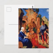 Dürer - De aanbidding door de Wijzen, Briefkaart (Voorkant / Achterkant)