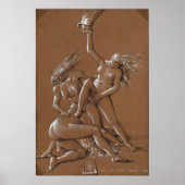 Dürer - De groet van het nieuwe jaar met drie heks Poster (Voorkant)