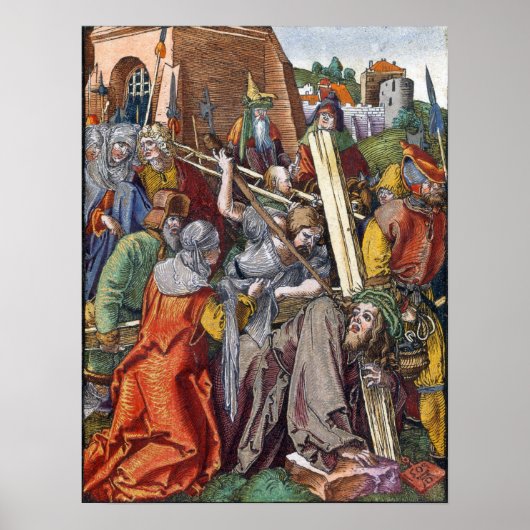 Dürer - De Kruisdraging Poster (Voorkant)