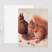 Durer - Eekhoorns 1512 Bedankkaart (Voorkant / Achterkant)