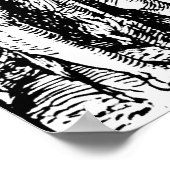 Durer Etching Descent in Hell Poster (Hoek)