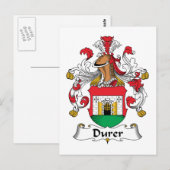 Durer Family Crest Briefkaart (Voorkant / Achterkant)