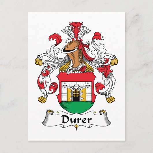 Durer Family Crest Briefkaart (Voorkant)
