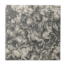 Durer Four Horsperma van de Apocalypse Tegeltje