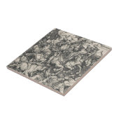 Durer Four Horsperma van de Apocalypse Tegeltje (Zijkant)