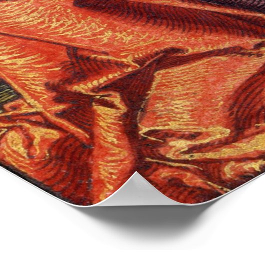 Dürer - het dragen van het kruis poster (Hoek)