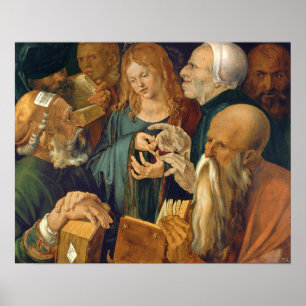 Dürer - Jezus onder de doktoren Poster