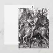 Durer Knight Death and the Devil Briefkaart (Voorkant / Achterkant)