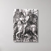 Durer Knight Death and the Devil Canvas Afdruk (Voorkant)