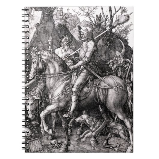 Durer Knight Death and the Devil Notebook Notitieboek (Voorkant)