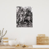 Durer Knight Death and the Devil Poster (Keuken)