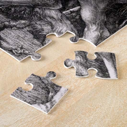 Durer Knight Death and the Devil Puzzle Legpuzzel (Zijkant)