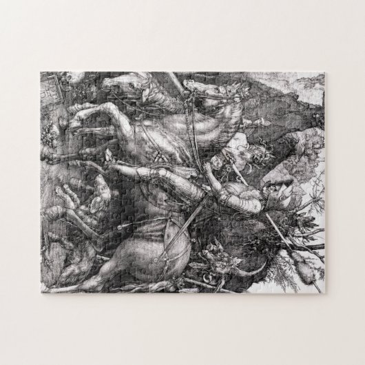 Durer Knight Death and the Devil Puzzle Legpuzzel (Horizontaal)