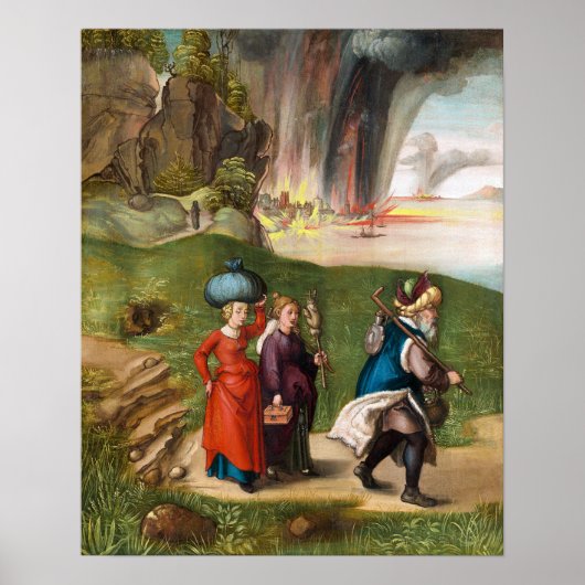 Dürer - Lot en zijn dochters Poster (Voorkant)
