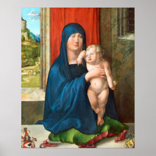 Dürer - Madonna en Kind Poster