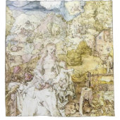 Durer Madonna met de vele dieren Douchegordijn (Voorkant)