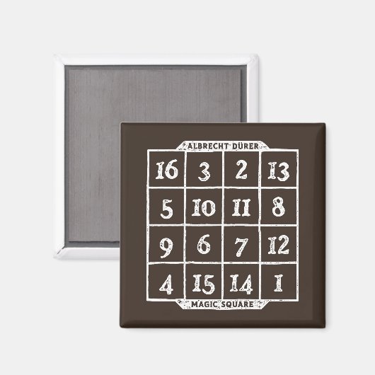 Durer Magic Square Wiskunde Nerd Magneet (Voorkant / Achterkant)