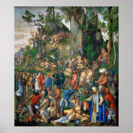 Dürer - Martelaar van de Tienduizenden christenen Poster