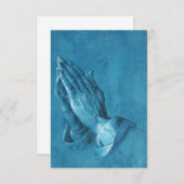Durer Praying Hands Invitations Kaart (Voorkant / Achterkant)