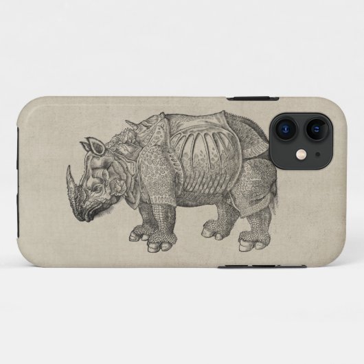 Durer Rhino Case-Mate iPhone Case (Achterkant (horizontaal))