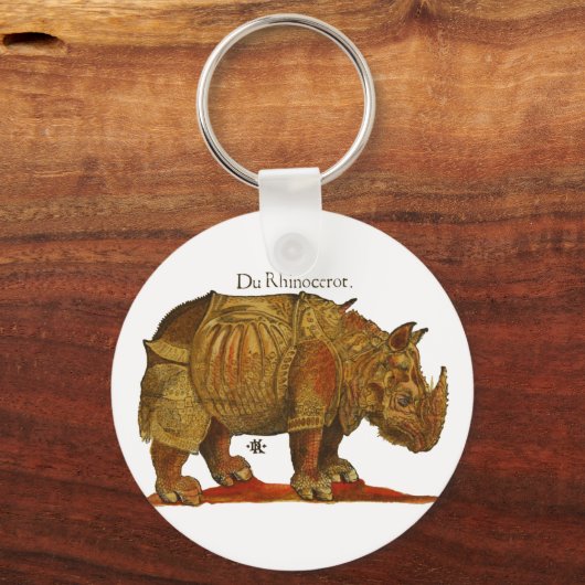 Durer's Rhino Sleutelhanger (Voorkant)