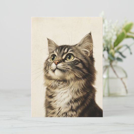 Dürer's Tabby Schatten 3 Kaart (Staand voorkant)