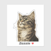 Dürer's Tabby Schatten 3 Sticker (Vel)