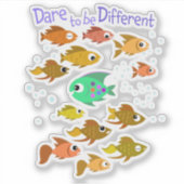 Durf anders te zijn als basisleraar sticker (Voorkant)