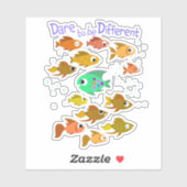 Durf anders te zijn als basisleraar sticker (Vel)