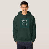 Durf anders te zijn citaat logo op t-shirt (Voorkant volledig)