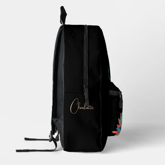 Durf anders te zijn Kleurrijke Zonnebloem Bedrukte Rugzak (Links)