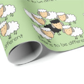 Durf anders te zijn Zwarte schaap Cadeaupapier (Rol Hoek)