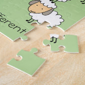 Durf anders te zijn Zwarte schaap Legpuzzel (Zijkant)