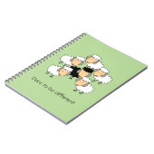 Durf anders te zijn Zwarte schaap Notitieboek (Linkerzijde)