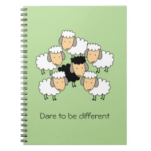 Durf anders te zijn Zwarte schaap Notitieboek