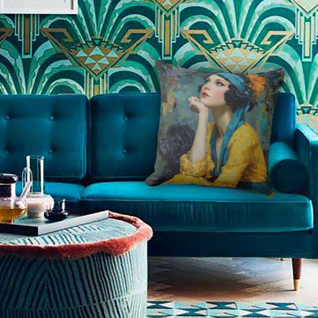Durf Deco te zijn in Flapper-stijl Kussen (Creator heeft geüpload)