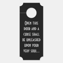 Durf deze deurhanger niet te openen