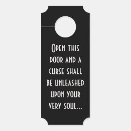 Durf deze deurhanger niet te openen