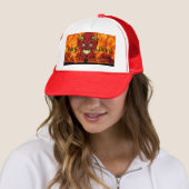 Durf Duivel Personaliseer Tekst Trucker Pet (In situ)