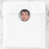 Durf geweldig te zijn ronde sticker (Tas)