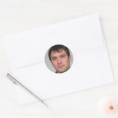 Durf geweldig te zijn ronde sticker (Envelop)